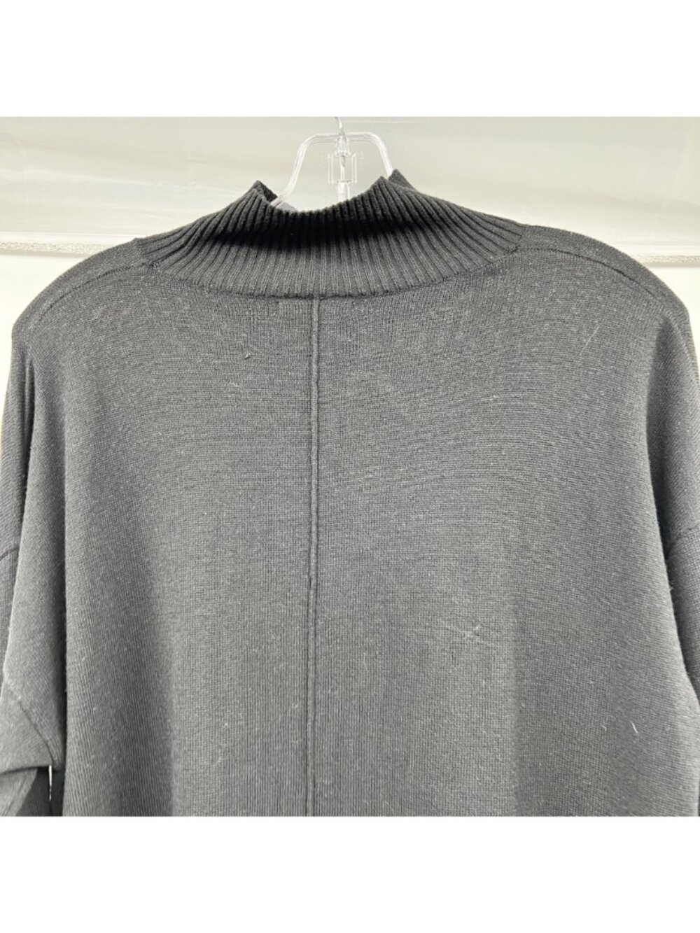 Spanner Womens Lightweight Pullover Sweater Mock Neck Black Size Large - Picture 6 of 9